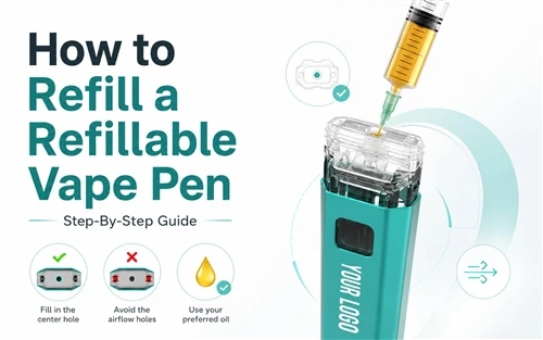 Sut i ail -lenwi pen vape y gellir ei ail -lenwi: cam - gan - canllaw cam a r...